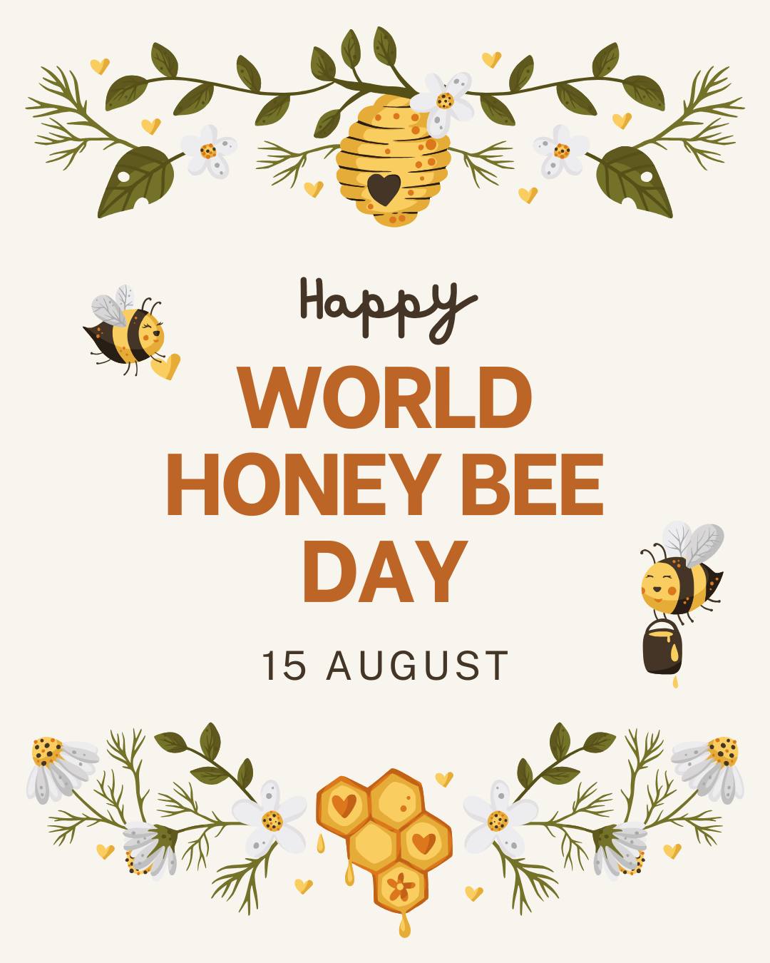 🌼 World Honey Bee Day 🐝

Today we celebrate the incredible honey bees and other pollinators that play such an important role in our environment.

These tiny creatures are essential for healthy ecosystems, supporting biodiversity and helping many of the foods we enjoy to grow and thrive.

Today is also an opportunity to recognise the dedication of beekeepers who work tirelessly to care for bee populations and promote sustainable beekeeping practices.

Let's all do our part to protect our pollinators, whether it's planting bee-friendly flowers, avoiding harmful chemicals where possible, or simply appreciating the important work they do.

Small actions can make a big difference. 🌼🐝

#WorldHoneyBeeDay #SaveTheBees #PollinatorsMatter #BeeFriendly #ProtectOurPollinators