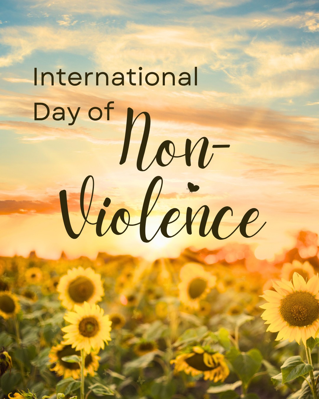 🌿 International Day of Non-Violence🌿

Today is a reminder that peace begins with how we treat one another.

Non-violence encourages us to choose:
🤍 Dialogue over conflict 
🤍 Respect over hostility 
🤍 Understanding over division 
🤍 Cooperation over confrontation

It is also a day to learn about the philosophy of non-violence and recognise the power of peaceful action in creating safer, more respectful communities.

Small acts of kindness, compassion and understanding can create meaningful change.

🌿 Peace is not simply the absence of violence, it is something we all have a part in creating.

#InternationalDayOfNonViolence #NonViolence #Peace #ChoosePeace #PeaceAndTolerance