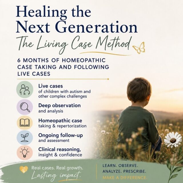 🌿 Healing the Next Generation 🌿

I’m so grateful to have recently completed the 6-month Healing the Next Generation course with Anke Zimmerman.

It was an incredibly insightful and engaging journey, giving me new knowledge, perspectives and opportunities for further learning in one of my most passionate areas of homeopathy, supporting complex children. 💚

If this is an area that interests you, I highly recommend exploring Anke’s work and learning more about Healing the Next Generation. This course is open to Parents, Students and Qualified Homeopaths. To learn more please see the link bekow.

🔗 https://www.ankezimmermann.net/homeopathy-training-for-autism-and-complex-cases.html

Learning never really stops, and I’m excited to continue building my knowledge so I can bring even more understanding, compassion and individualised support to the families I work with.

#HealingTheNextGeneration #AnkeZimmerman #Homeopathy #ComplexChildren #ChildrensHealth #HomeopathicLearning #ContinuedLearning #HomeopathyEducation #LiveWellHomeopathy #HolisticHealth